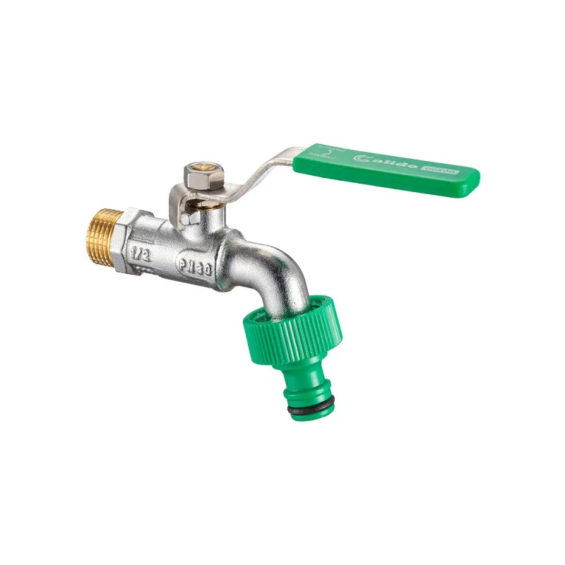 Zawór czerpalny, kulowy, z przyłaczem szybkozłącza 1/2" x 3/4"