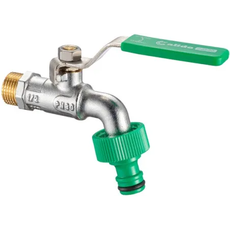 Zawór czerpalny kulowy z przyłączem szybkozłącza 1/2" x 3/4" Calido