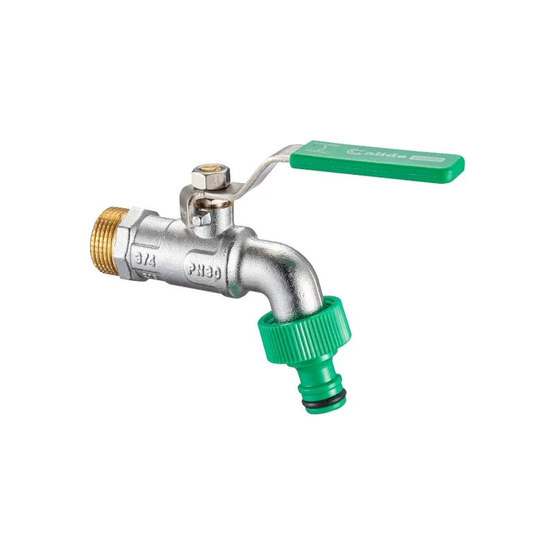 Zawór czerpalny kulowy z przyłączem szybkozłącza 3/4" x 3/4"