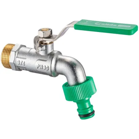 Zawór czerpalny kulowy z przyłączem szybkozłącza 3/4" x 3/4" Calido