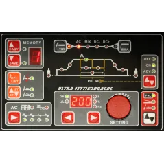 Spawarka inwertorowa ULTRA JET TIG AC/DC 200 IGBT Welder Fantasy+ uchwyt Parker
