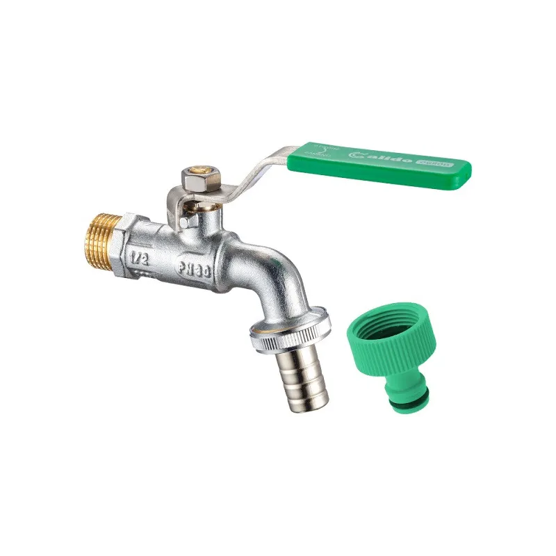 Zawór czerpalny kulowy ze złączką do węża 1/2" x 3/4"