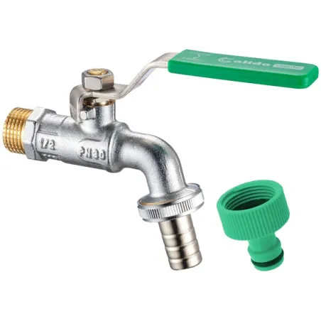 Zawór czerpalny kulowy ze złączką do węża 1/2" x 3/4" Calido