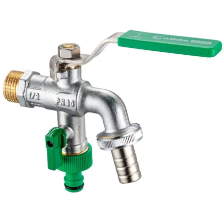 BIS - zawór czerpalny ze złączką do węża 1/2" / 2X3/4" Calido