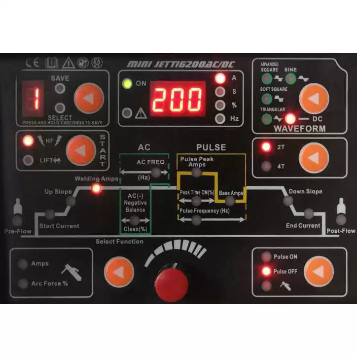 Spawarka inwertorowa MINI JET TIG AC/DC 200 IGBT Welder Fantasy+ uchwyt Parker Spawarka inwertorowa MINI JET TIG AC/DC 200 IGBT Welder Fantasy+ uchwyt Parker