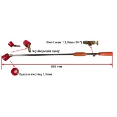 LANCA OPRYSKIWACZA OS MASTERCUT 90CM DYSZA REG. D-F2 WEW 1/4"