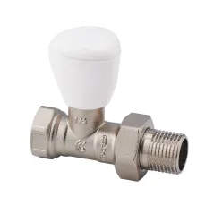 Zawór grzejnikowy zasilający prosty 1/2" Calido – PN 16, T max 110°C