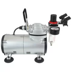 Kompresor MINI zestaw + aerograf-BD130 0.3 mm + wąż 3 mb