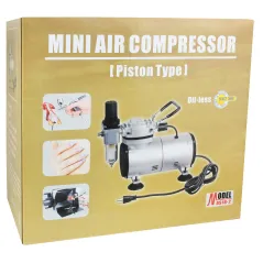 Kompresor MINI zestaw + aerograf-BD130 0.3 mm + wąż 3 mb