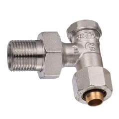 Zawór grzejnikowy PE 16×2mm powrotny kątowy 1/2" Calido