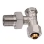 Zawór grzejnikowy do rur PE 16×2mm powrotny kątowy 1/2" Zawór grzejnikowy do rur PE 16×2mm powrotny kątowy 1/2"
