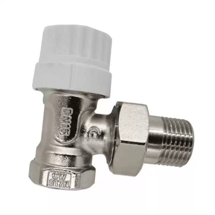 Zawór grzejnikowy, termostatyczny, zasilający, kątowy 1/2" Zawór grzejnikowy, termostatyczny, zasilający, kątowy 1/2"