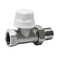 Zawór grzejnikowy, termostatyczny, zasilający, prosty 1/2"