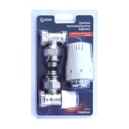 Zestaw termostatyczny kątowy AMANDA Calido