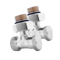 Przyłącza dolne grzejnikowe kątowe 3/4"-1/2" Calido – montaż