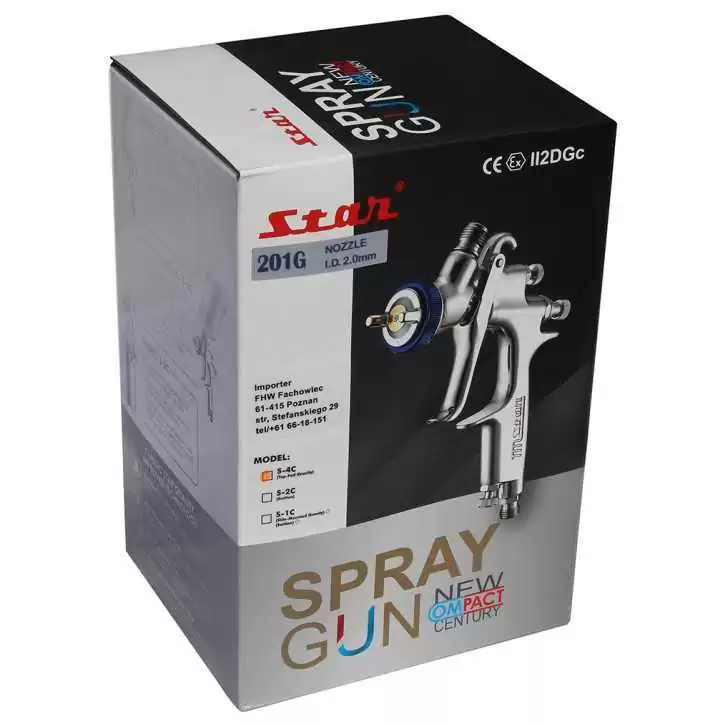 Pistolet lakierniczy STAR S-4C 201G 2.0mm Pistolet lakierniczy STAR S-4C 201G 2.0mm
