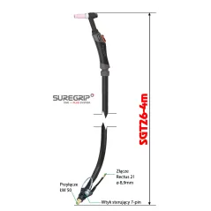 TIG UCHWYT SUREGRIP SGT26 FLEX PKG X 4m JET TIG ORYGINAL