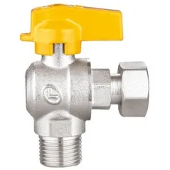 Zawór kulowy gazowy GZ/GW kątowy 1/2" 3/4" Calido