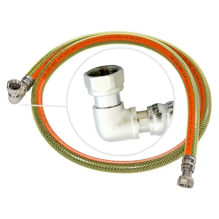 Wąż gazowy GW 1/2" z kolanem GW 1/2" L150cm Calido