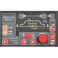 Spawarka inwertorowa MegaTig 400DC Uchwyt T5W 4m+Chłodnica+Wózek