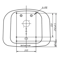 Siedzenie operatora 485x500x350 mm