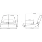 Siedzenie operatora 445x485x340 mm
