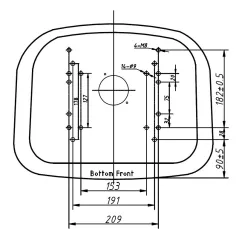 Siedzenie operatora 445x485x340 mm
