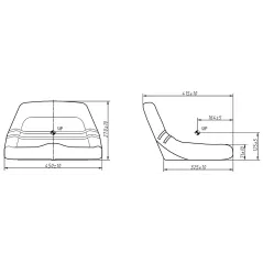 Siedzenie operatora 335x485x330 mm