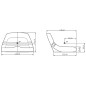 Siedzenie operatora 335x485x330 mm Siedzenie operatora 335x485x330 mm