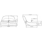 Siedzenie operatora 335x485x330 mm