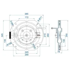 Adapter obrotowy siedzenia operatora