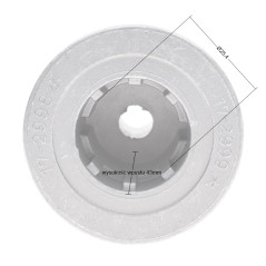 Adapter kosiarki Castel Garden T434 T484 484TR 484TRE 25.4mm