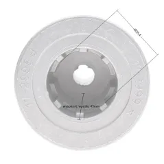 Adapter kosiarki Castel Garden T434 T484 484TR 484TRE 25.4mm