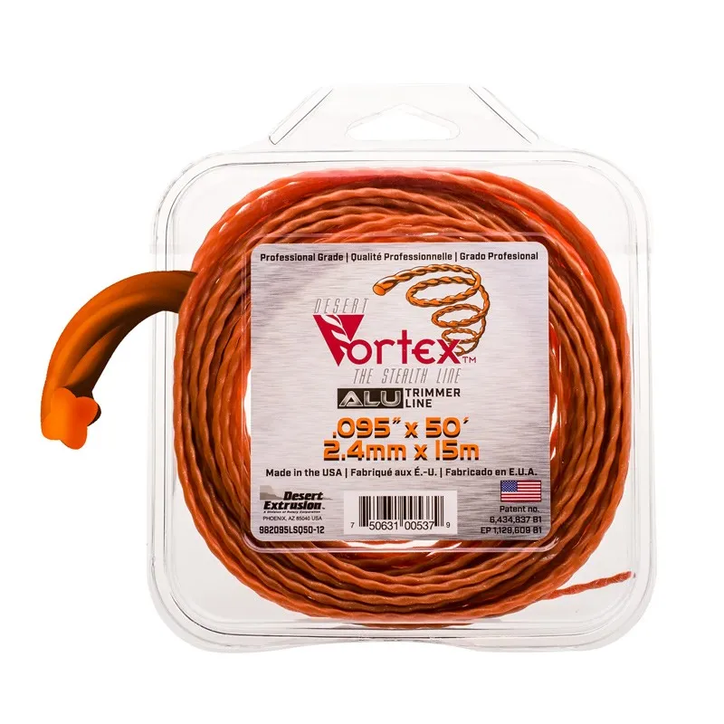 Żyłka tnąca 2.4/15m aluminiowa Vortex bl. Żyłka tnąca 2.4/15m aluminiowa Vortex bl.