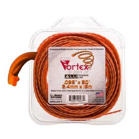 Żyłka tnąca 2.4/15m aluminiowa Vortex bl.