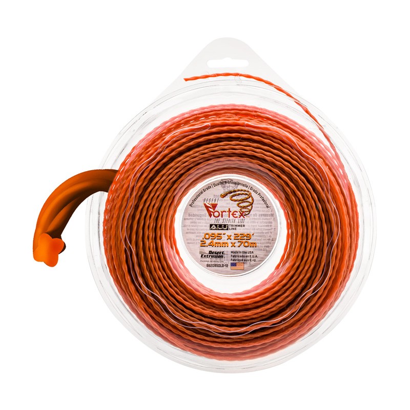Żyłka tnąca 2.4/70m aluminiowa Vortex bl.