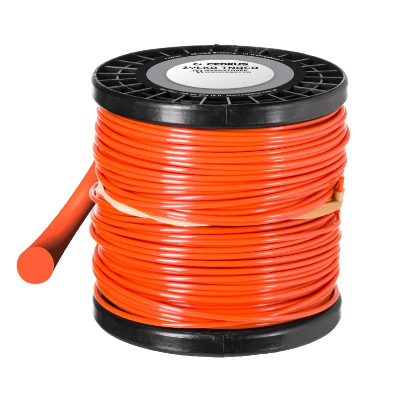 Żyłka tnąca 2.7/70m okrągła pomarańcz Żyłka tnąca 2.7/70m okrągła pomarańcz