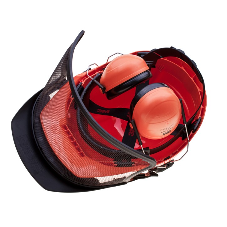 Kask ochronny drwala kompletny 3M /4części/ solar Kask ochronny drwala kompletny 3M /4części/ solar