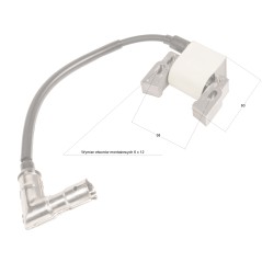Moduł zapłonowy Loncin cewka LC2V90(T230) cylinder 1 lewy CZĘŚĆ ORYGINALNA