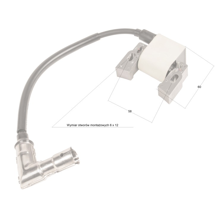Moduł zapłonowy Loncin cewka LC2V90(T230) cylinder 1 lewy CZĘŚĆ ORYGINALNA Moduł zapłonowy Loncin cewka LC2V90(T230) cylinder 1 lewy CZĘŚĆ ORYGINALNA