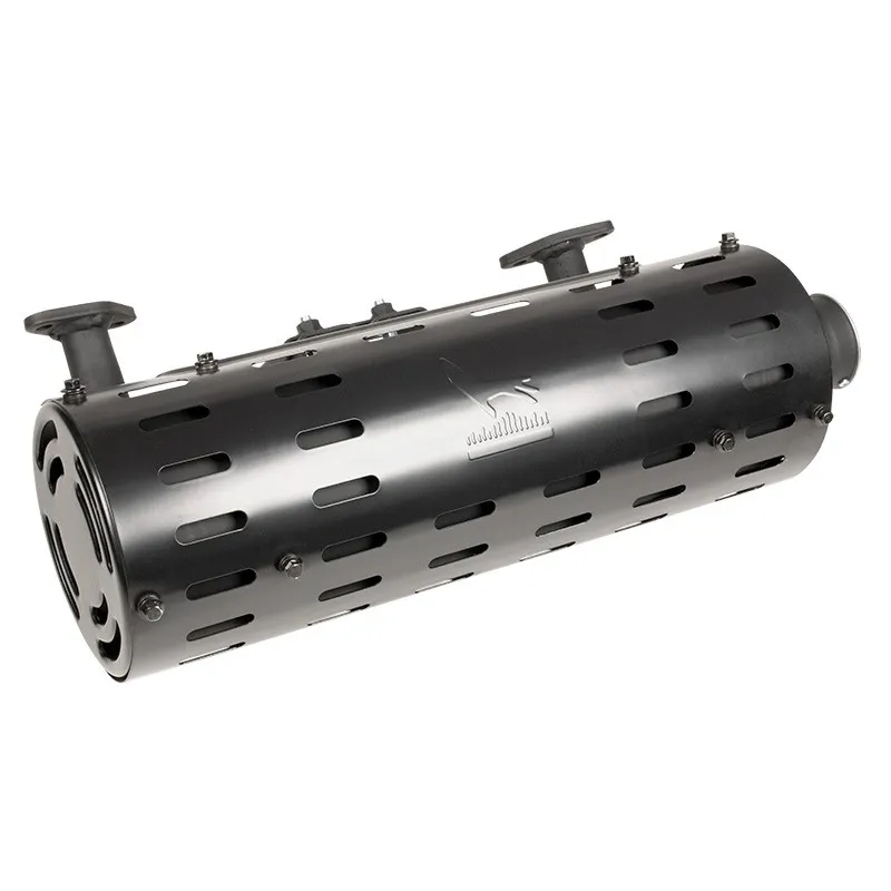 Tłumik Loncin LC2V80(T231) wylot na lewo CZĘŚĆ ORYGINALNA