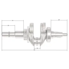 Wał korbowy Loncin G340F G340FD G390F G390FD LC188F CZĘŚĆ ORYGINALNA