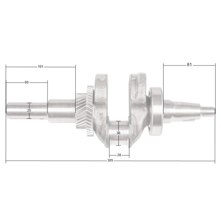 Wał korbowy Loncin G340F G340FD G390F G390FD LC188F CZĘŚĆ ORYGINALNA Wał korbowy Loncin G340F G340FD G390F G390FD LC188F CZĘŚĆ ORYGINALNA