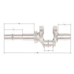 Wał korbowy Loncin LC2V90 (T230) typ C CZĘŚĆ ORYGINALNA