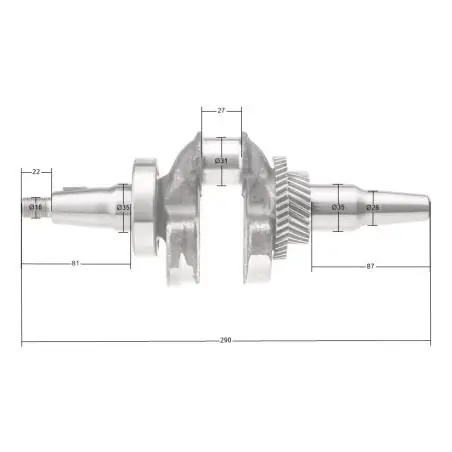 Wał korbowy Rato silnik R440