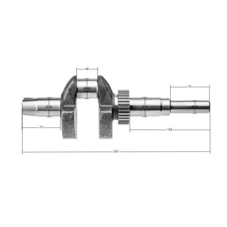 Wał korbowy Rato silnik RV740D