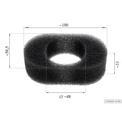 Filtr powietrza Robin EX17/EX21 mokry