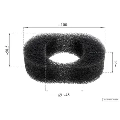 Filtr powietrza Robin EX17/EX21 mokry