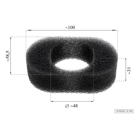 Filtr powietrza Robin EX17/EX21 mokry