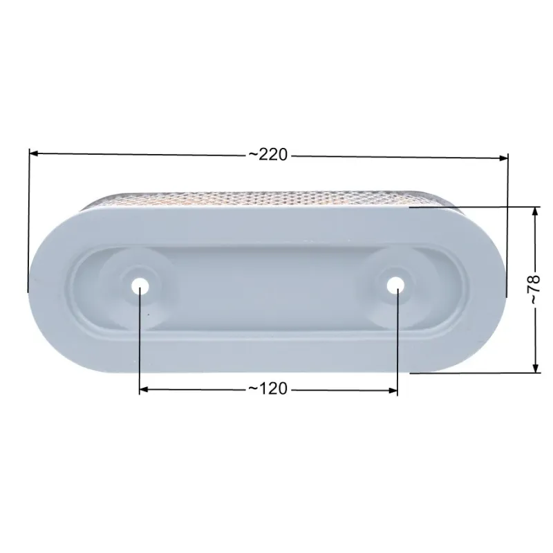 Filtr powietrza B&S owalny 7-11 HP poziomy wał dolnozaworowy Filtr powietrza B&S owalny 7-11 HP poziomy wał dolnozaworowy
